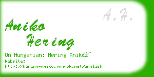 aniko hering business card